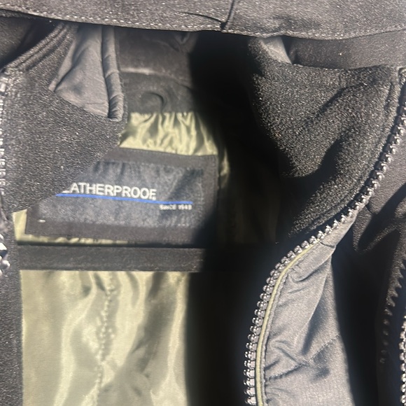 Weatherproof Black Hooded Raincoat - Picture 2 of 3